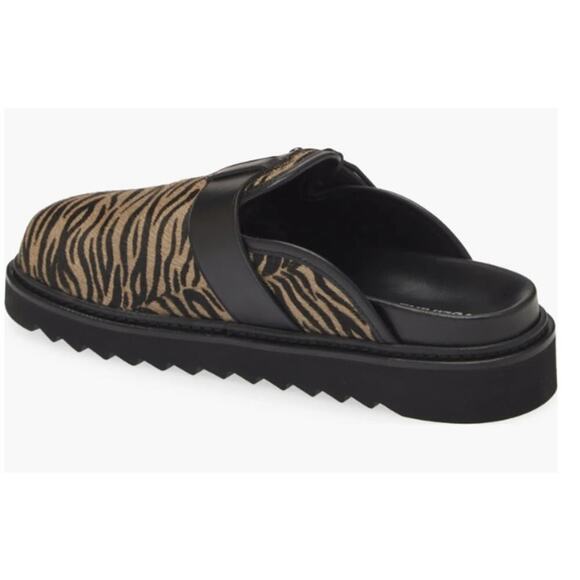 Zadig & Voltaire Alpha Zebra Print Genuine Calf Hair Mules - Picture 6 of 8